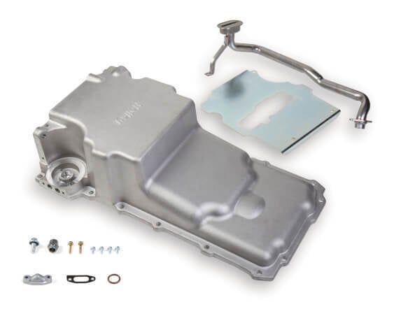 Holley 302-2 GM LS Swap Oil Pan – additional front clearance