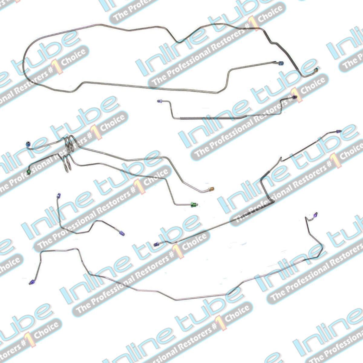 84-87 G-body Buick Regal Base Car Prebent CNC Brake Line Set Kit Tubes STAINLESS
