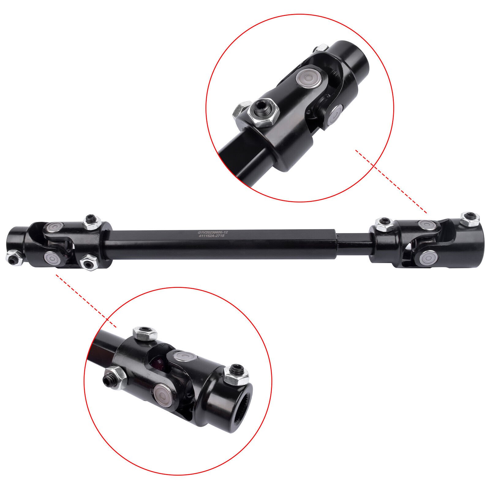 Black Steering Shaft for GM S10 S15 Sonoma 1982-93 GM G-Body 1982-88 71223022HKR