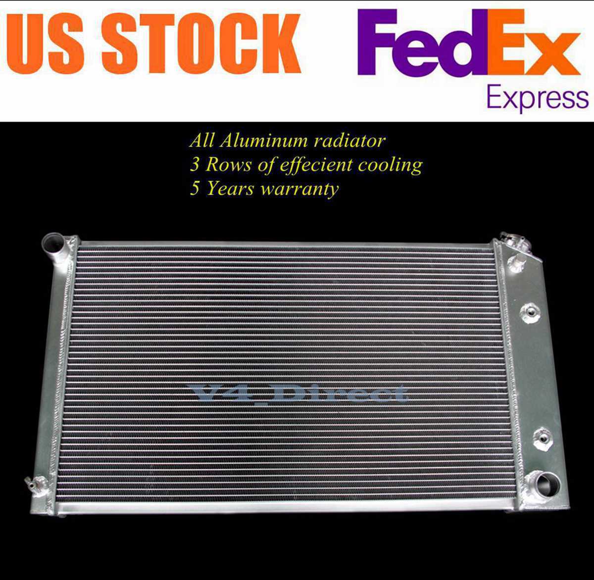 For 1978-1988 GM G-Body 3 Row Aluminum Radiator Monte Carlo Cutlass Regal Malibu