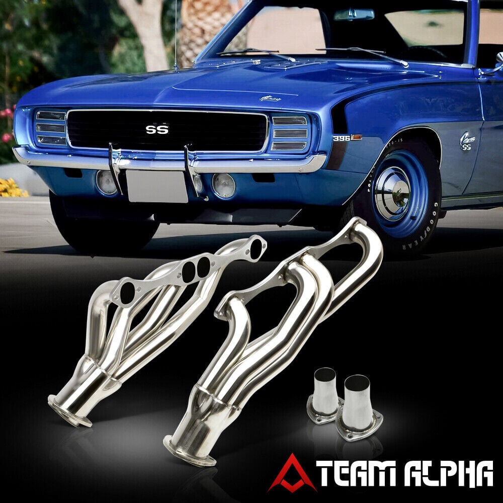 Fit 1964-1988 Camaro/Chevel/Camino A/F/G Body{MID-LENGTH}Exhaust Manifold Header