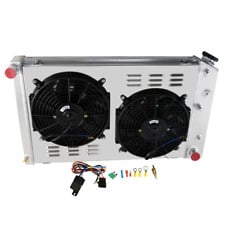 3 ROW Radiator+Shroud Fan For Chevy Monte Carlo SS Olds Cutlass G-body 1978-87