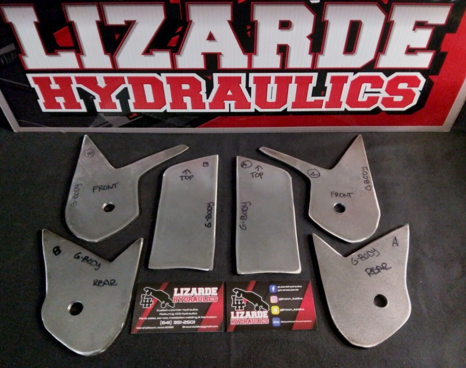 Lowrider Hydraulics, G Body Lower A Arm mount Reinforcement plates  *(2 Pcs)