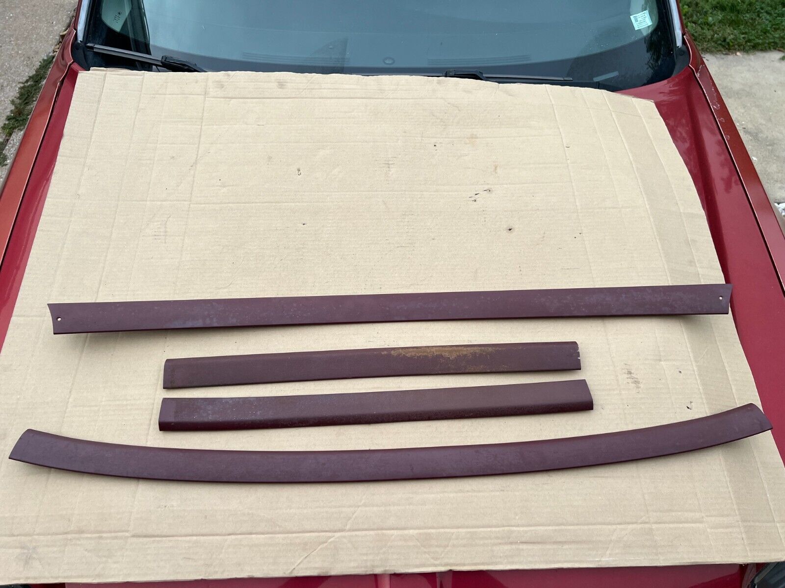 78-88 Cutlass Regal  Monte Carlo G body Headliner Trim Molding Set claret red