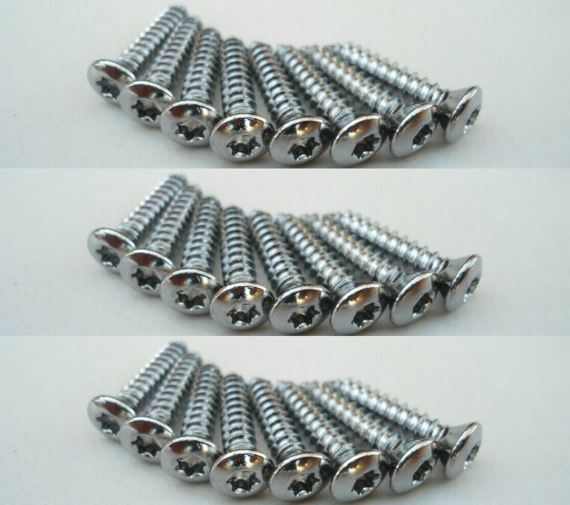 24 CHROME BEZEL/GRILLE SCREWS! FOR CAMARO G-BODY REGAL MONTE EL CAMINO 442 ETC