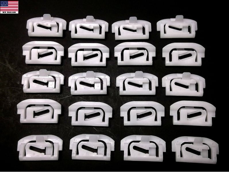 GM G-Body Windshield & Rear Window Trim Molding Clips- 1978-1988- 20 pcs