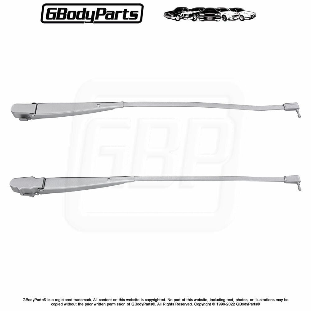 78-88 A&G Body Windshield Wiper Blade ARM SILVER SET GM #20009417 LH #20301182RH