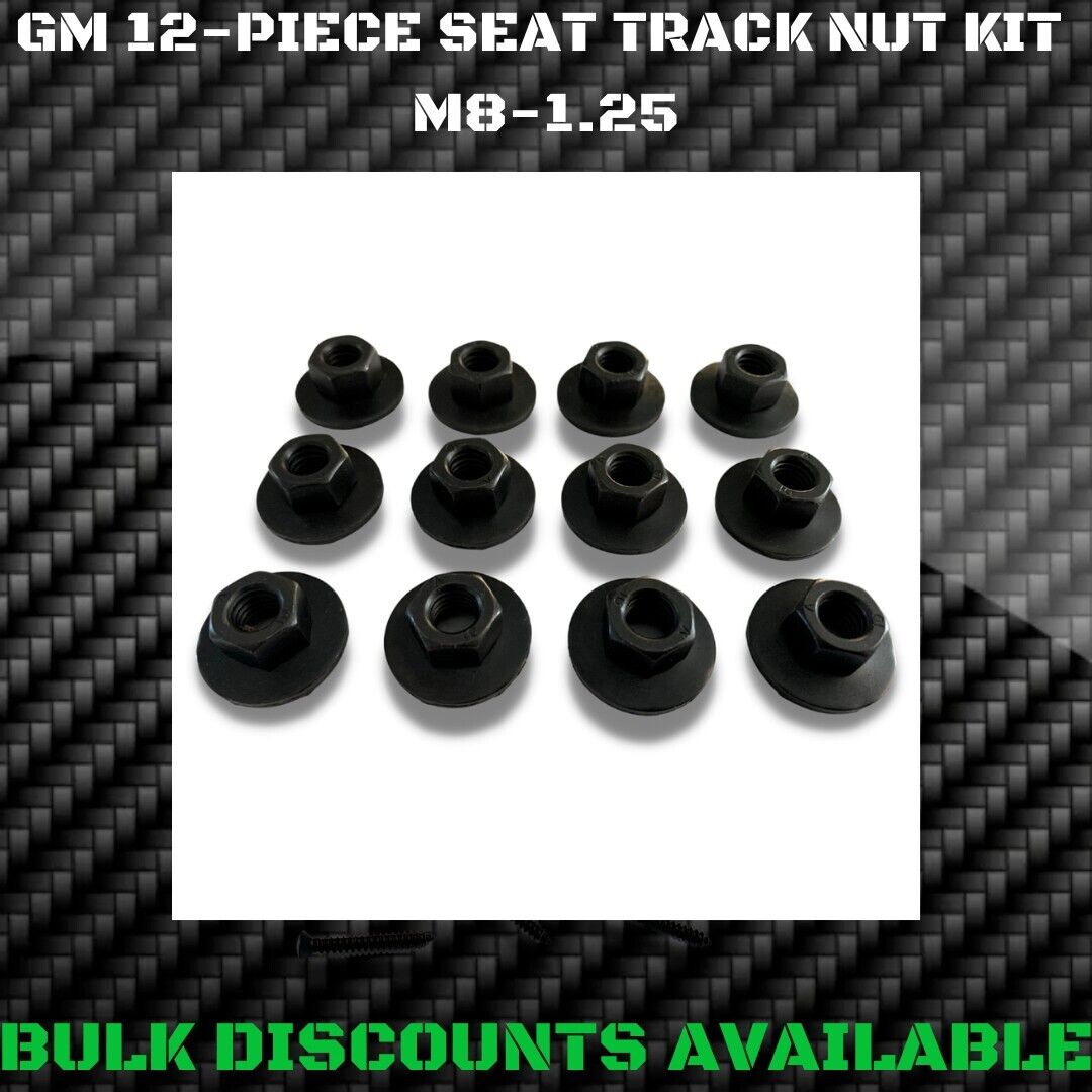 1978-1988 G Body Exterior Interior Bucket Bench Seat Track Nuts M8-1.25 OEM GM