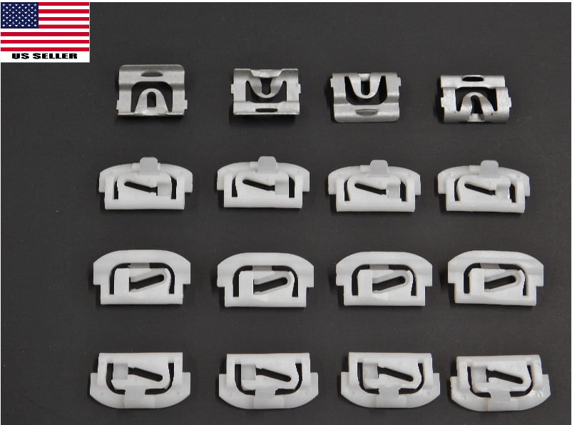 78-88 GM G-Body Front Windshield Window Reveal Molding Trim Clips 16pcs NO