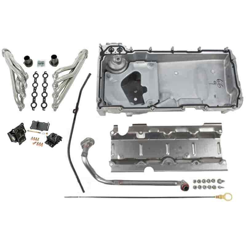 Hedman Husler 45000K LS-Engine Swap Headers Kit GM G-Body Includes: Hedman Mid-L