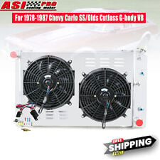 3 Row Radiator Shroud Fan For 1978-1987 Chevy Monte Carlo SS Olds Cutlass G-body