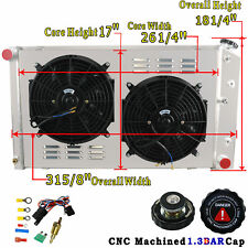 4 Row Radiator+Shroud+Fan Fit Chevy 70-81 Camaro/78-87 Monte Carlo G-Body/Impala