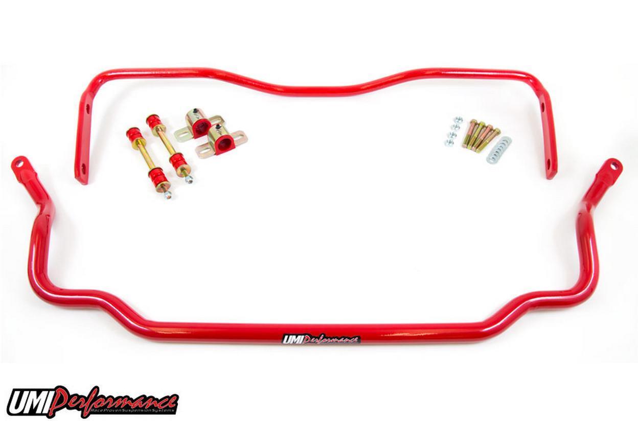 UMI Performance 303534-R 1978-1988 GM G-Body Solid Front & Rear Sway Bar Kit