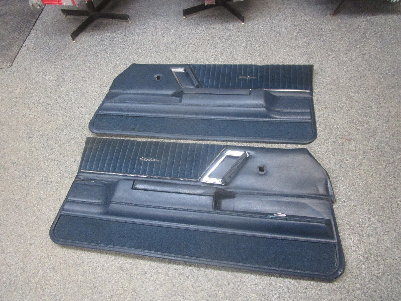 1978-1988 CUTLASS SUPREME DOOR PANEL SET BLUE CORRECT FOR 1986-1988