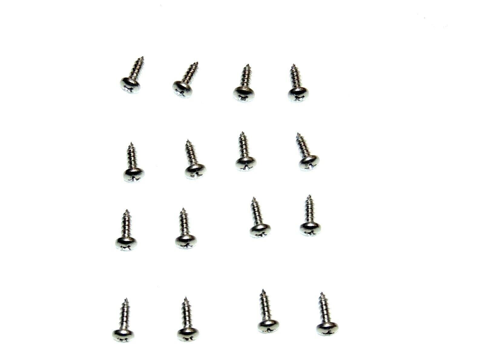 New 16 piece  4 headlight retainer ring stainless screw kit 80-88 G body 1501