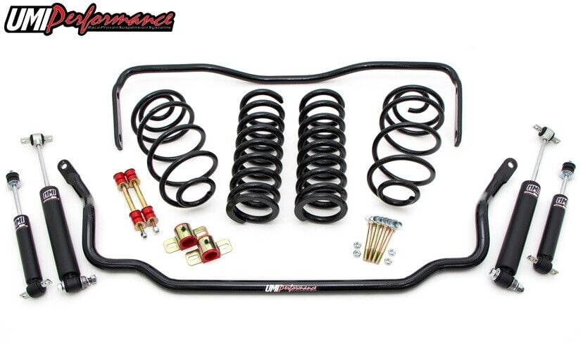 UMI GBF001-1-B 1978-1988 G-Body Handling Kit Package BLACK 1″ Lowering | Stage 1