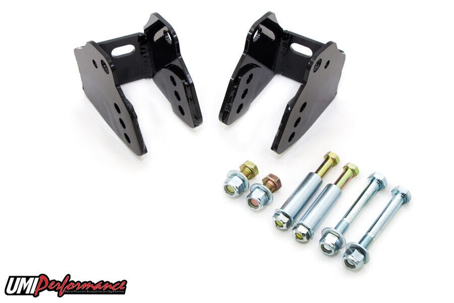 UMI for 78-88 GM G-Body Rear Lower Control Arm Relocation Brackets Bolt In