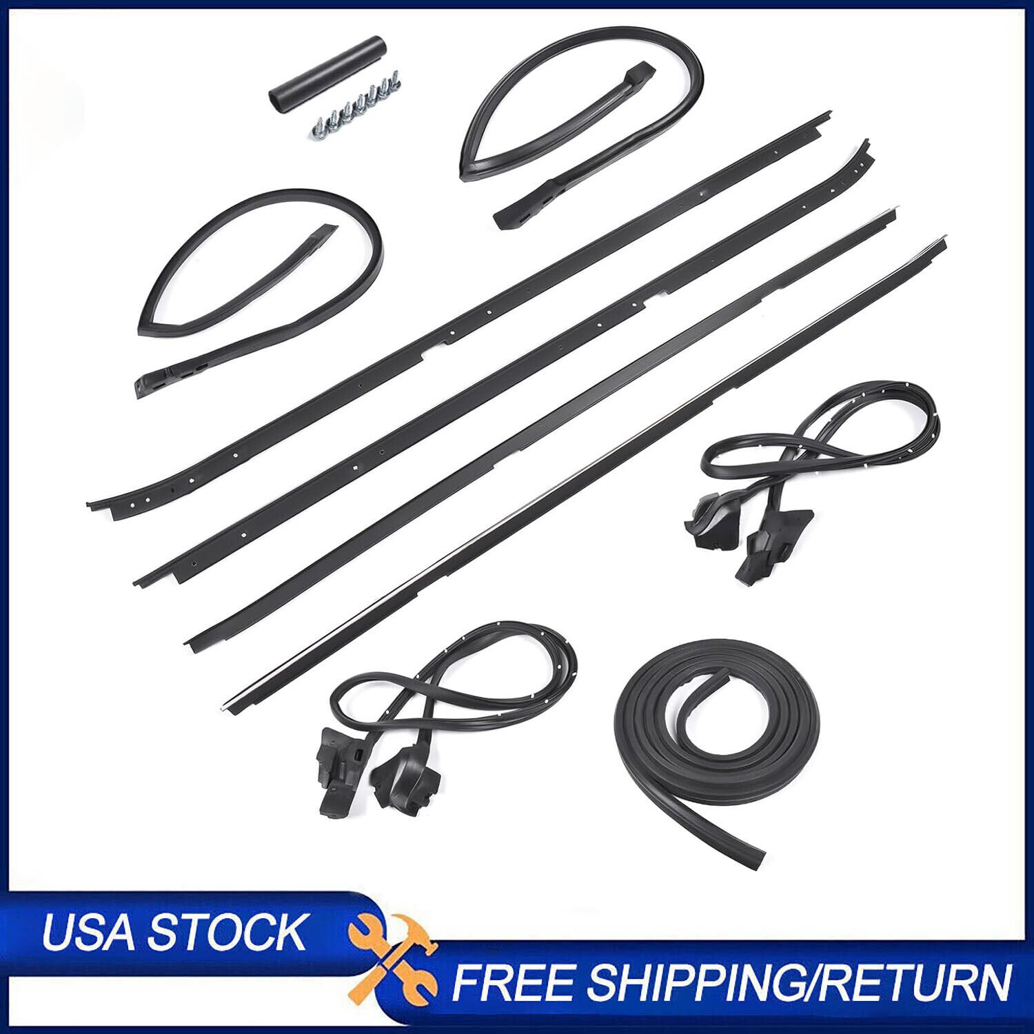 568979 Weatherstripping Seal Kit For Regal Cutlass Supreme 2-Door G-Body 81-1988