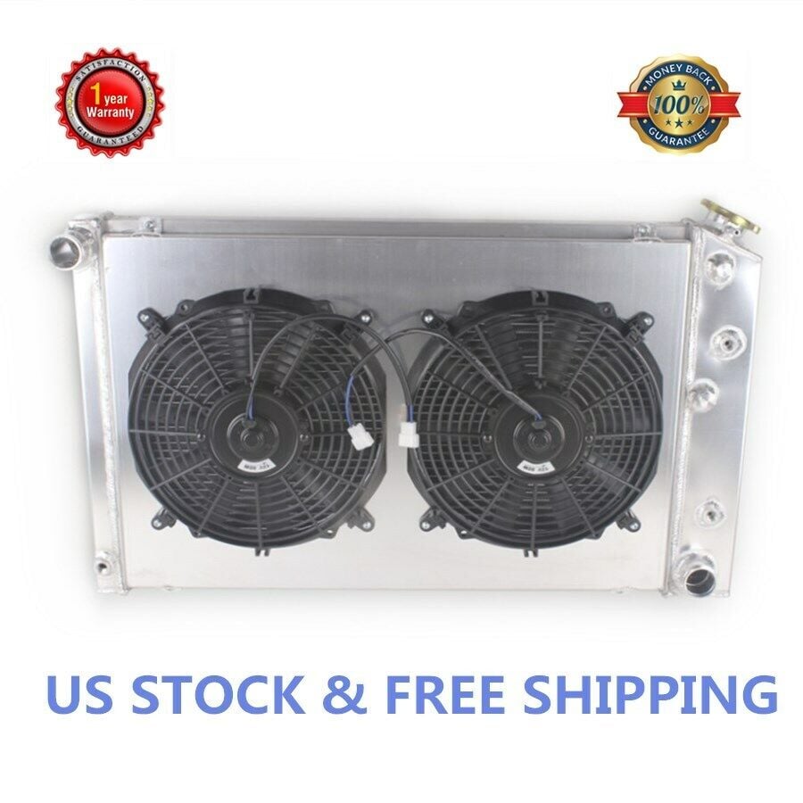 4-ROWS RADIATOR+SHROUD+FAN For Chevy Camaro 70-81/Monte Carlo 78-87 G-Body 26″