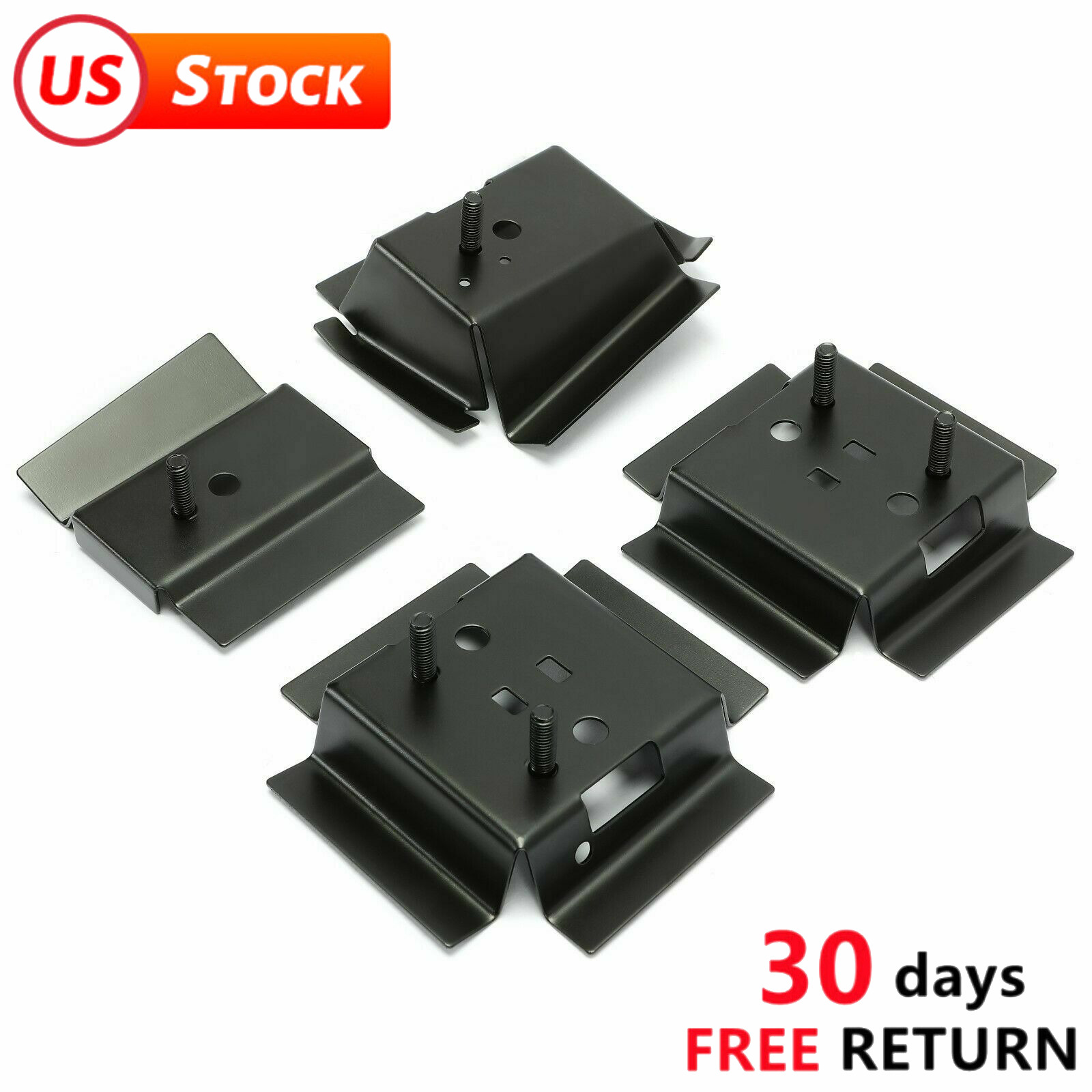 For 1978-1988 G-Body Bucket Seats Rail Mounting Brackets Mount Set of 4 Steel