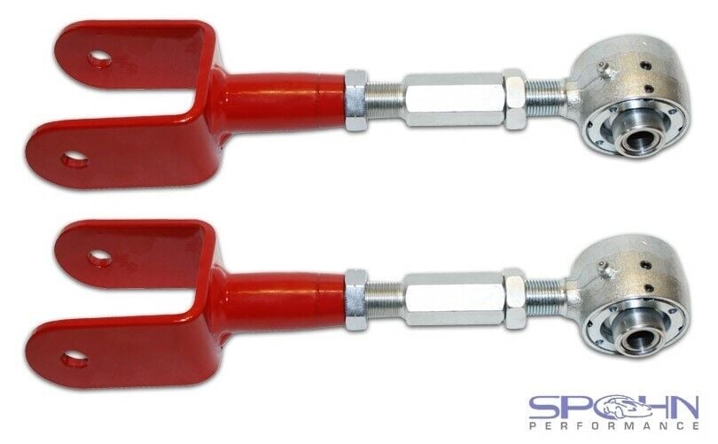 Spohn SP-615 78-87 GM G-Body Rear Upper Adj Control Arms w/ Del-Sphere Joint RED