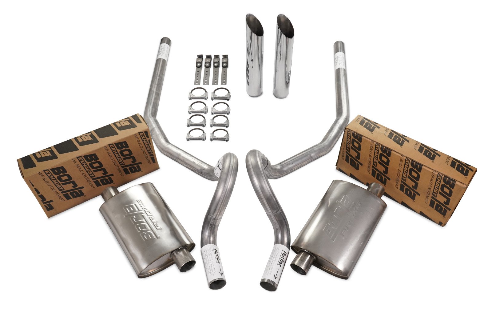 78-88 GM G Body Car 2.5″ Dual Exhaust Kit Borla Pro XS Rear Exit SW Tip