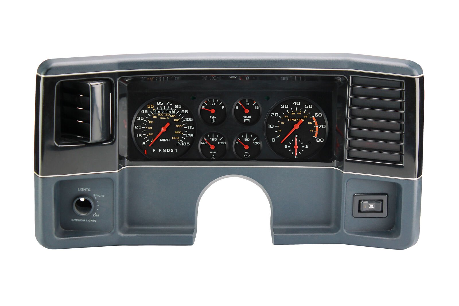 Classic Instruments CH78OE07 Chevy G-Body Direct Fit Gauge Package without