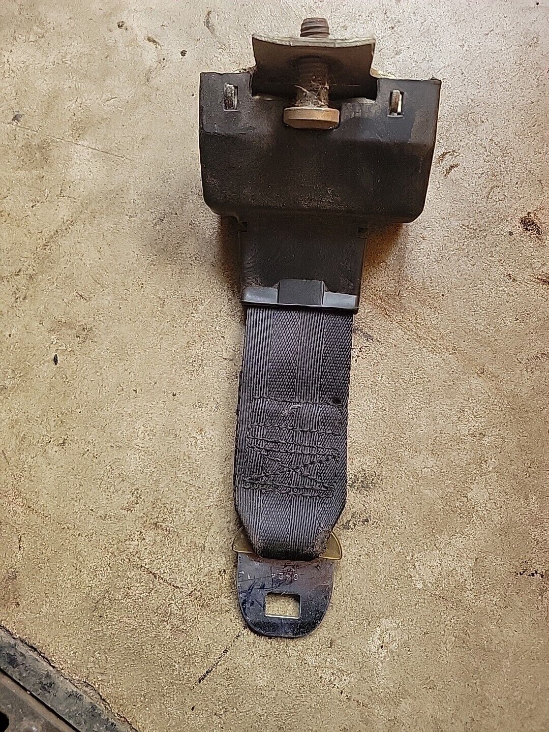 Seat belt black 78-88 G body Monte Carlo Cutlass Hurst Olds