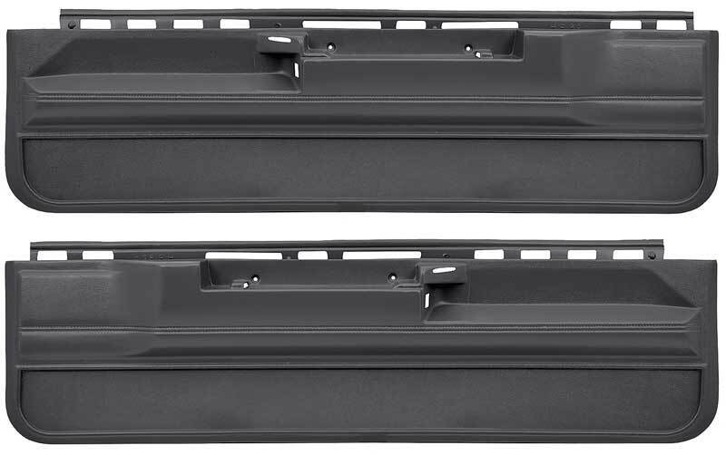 1978-88 GM G-Body/Buick Regal; Lower Door Panels; 2 Door; Black