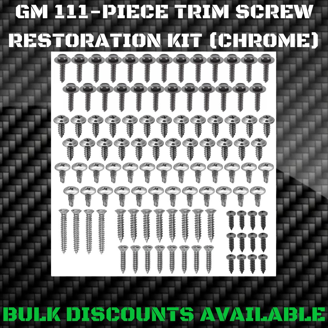 1969-1988 GM G BODY Interior Exterior Trim Bezel Engine Bay Screw Bolt Kit OEM