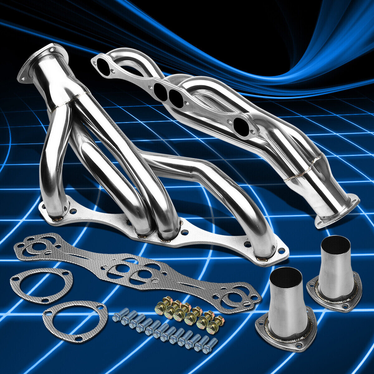 For Chevy SBC Small Block A/F/G Body Stainless Clipster Header Manifold Exhaust