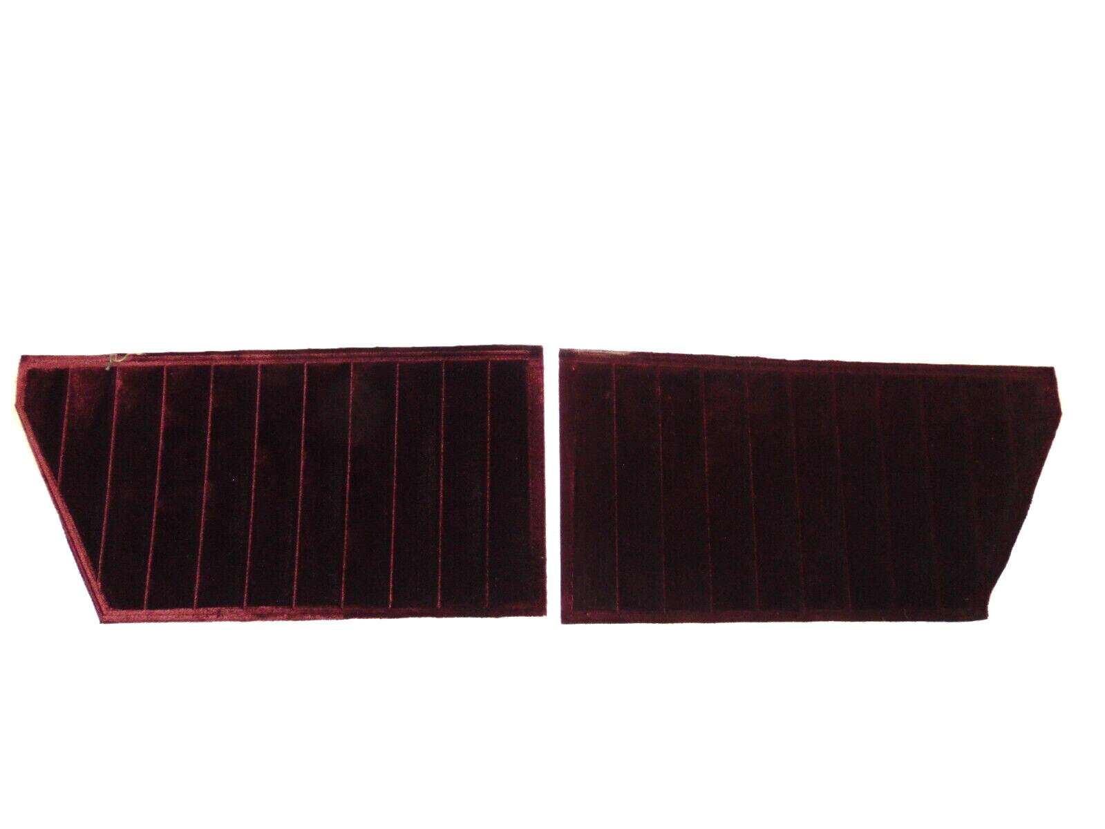 Burgundy cloth rear panel inserts interior no trim style G body 78-88