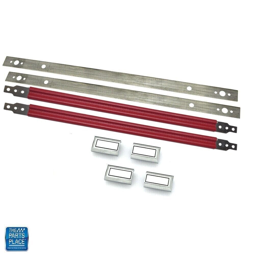 1978-1988 GM G Body Door Panel Interior Pull Straps Kit Red 19″