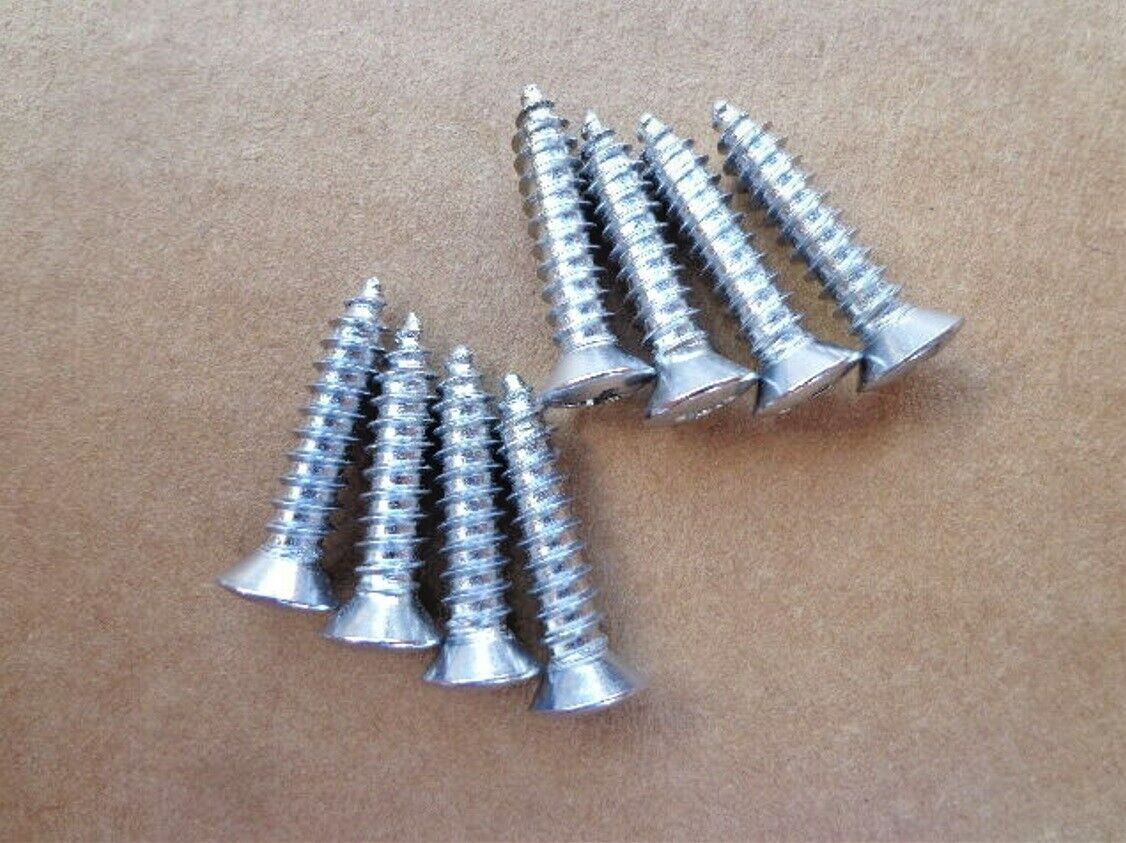 8 CHROME SILL PLATE SCREWS FOR 80’S CAMARO G-BODY MONTE GRAND NATIONAL REGAL ETC