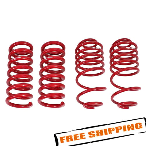 BMR Suspension SP035 Set of 4 Red 1.5″ Lowering Springs for 1978-1987 GM G-Body