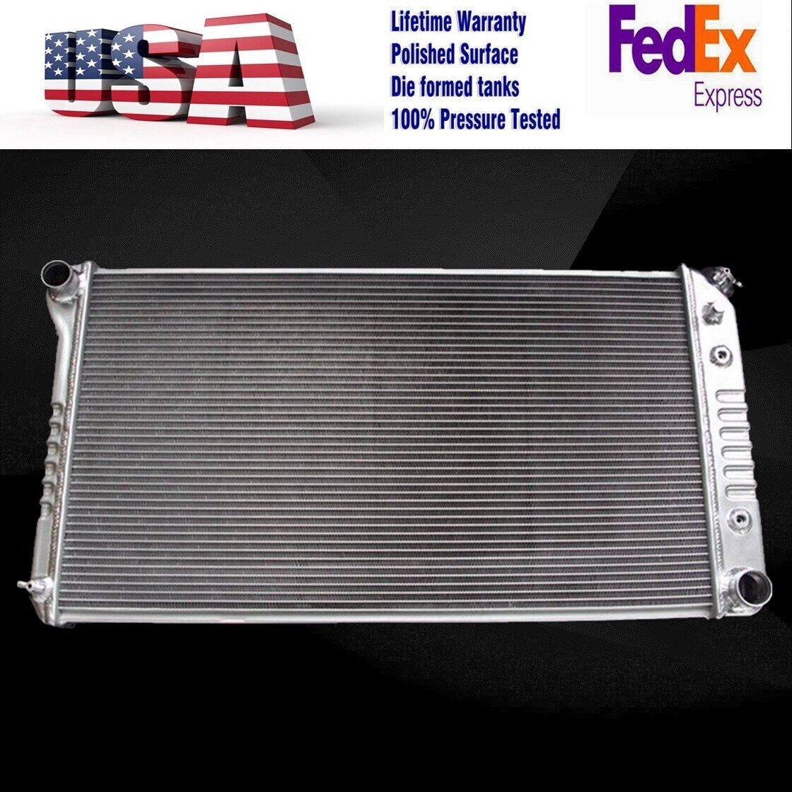 KKS Fit Chevy 1970-81 Camaro 78-87 Monte Carlo G-Body Caprice 3 Row Radiator