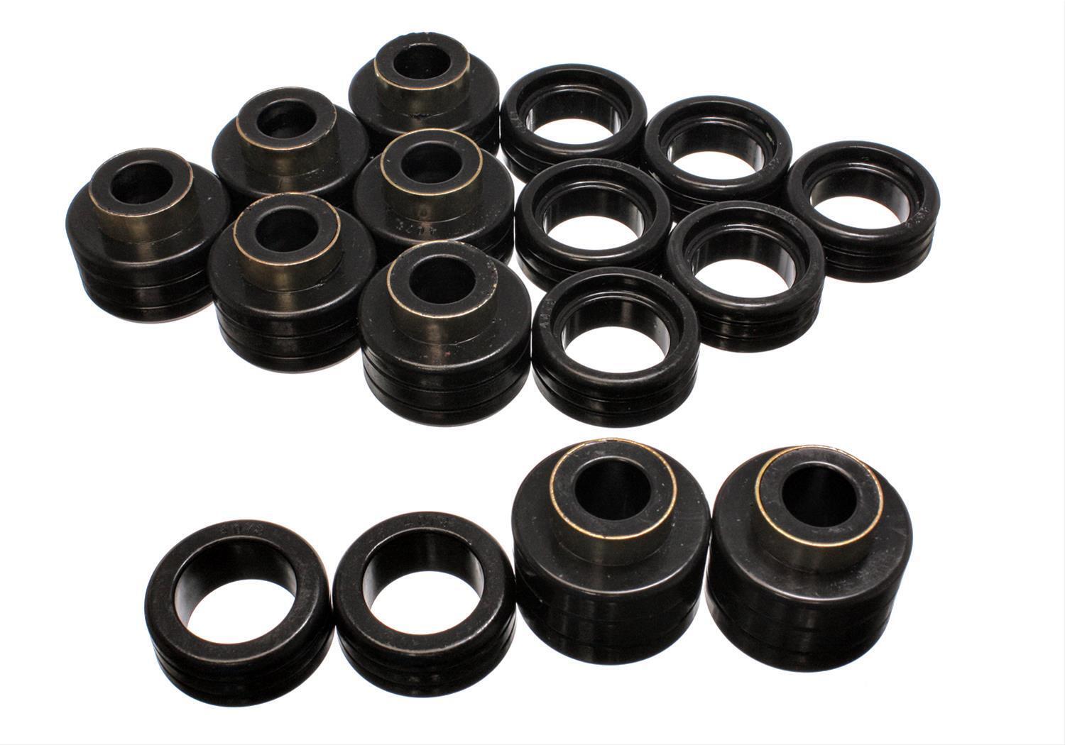 Energy Suspension 3-4122G Body Mount Bushings Polyurethane Black Chevy GMC Set