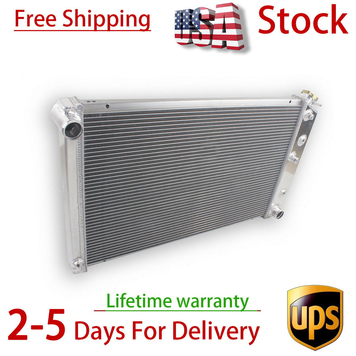 4 Row Performance Radiator For 78-88 Monte Carlo/Cutlass/Regal/Malibu Aluminum