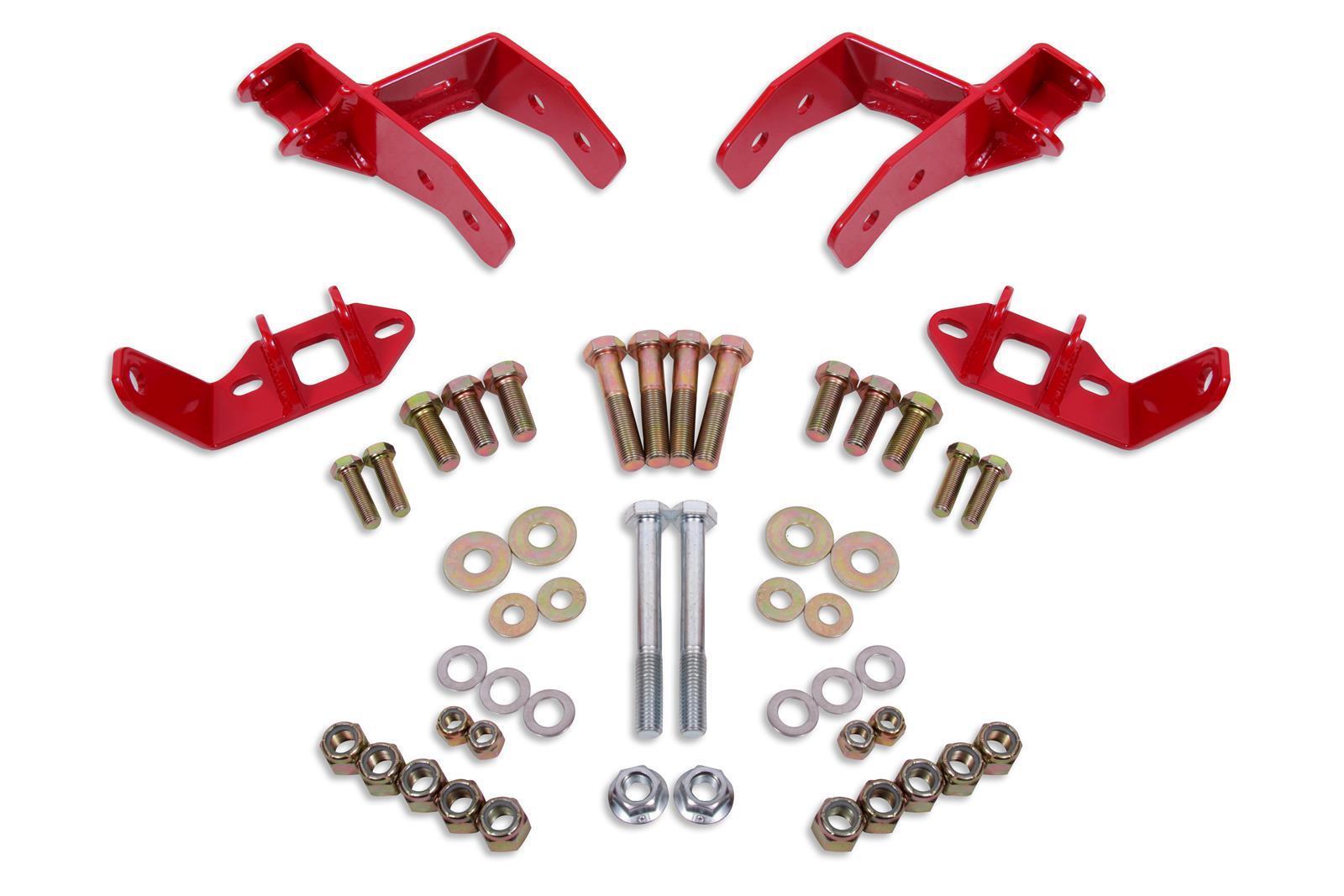 BMR 78-87 G-Body Coilover Convert Kit Rear Non-adj Shock Mount w/o CAB Red