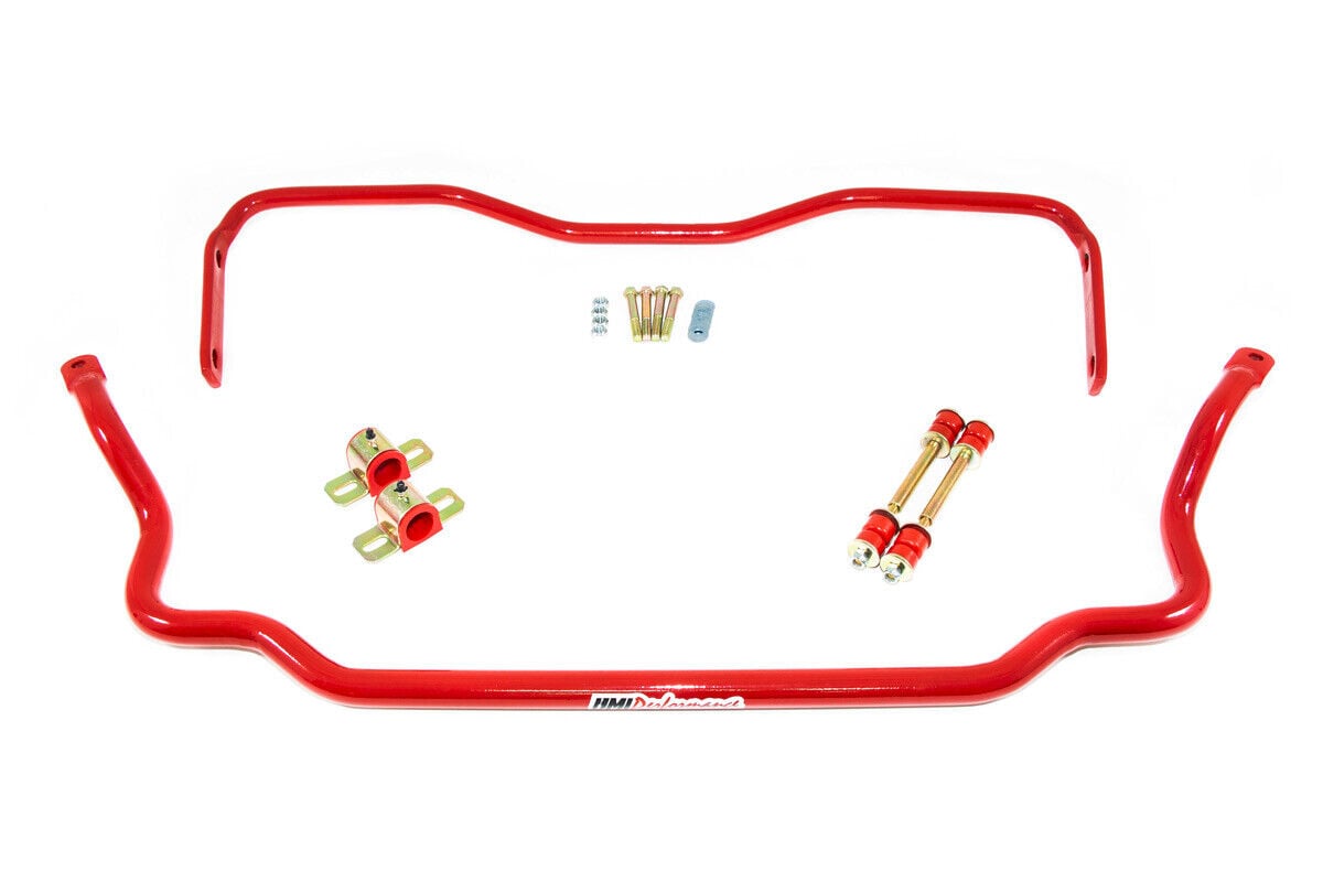 UMI 1978-1988 GM G-Body Front and Rear Sway Bar Kit RED 303534-R