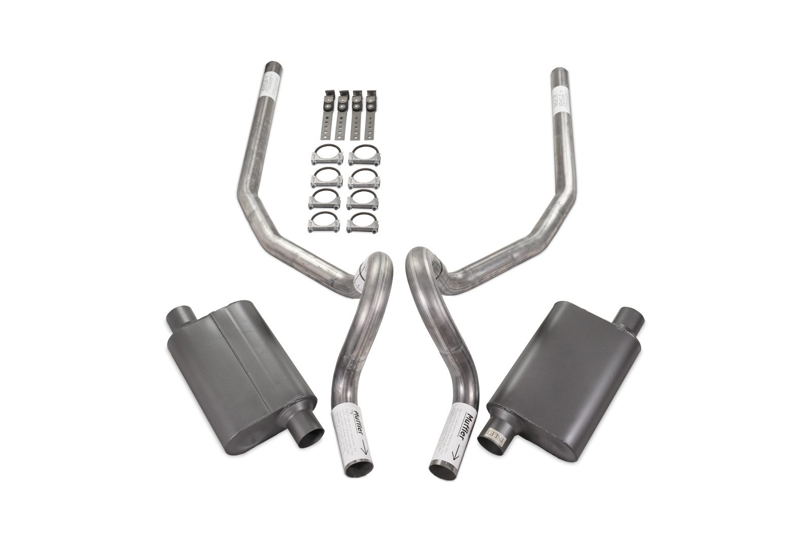 78-88 GM G Body Car 2.5″ Dual Exhaust Kit 2 Chamber Rear Exit No Tip