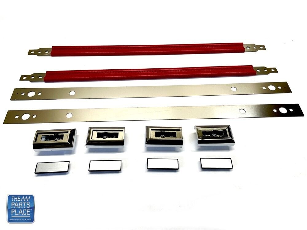 1978-88 GM G Body Door Panel Interior Pull Straps Kit – Red 16″