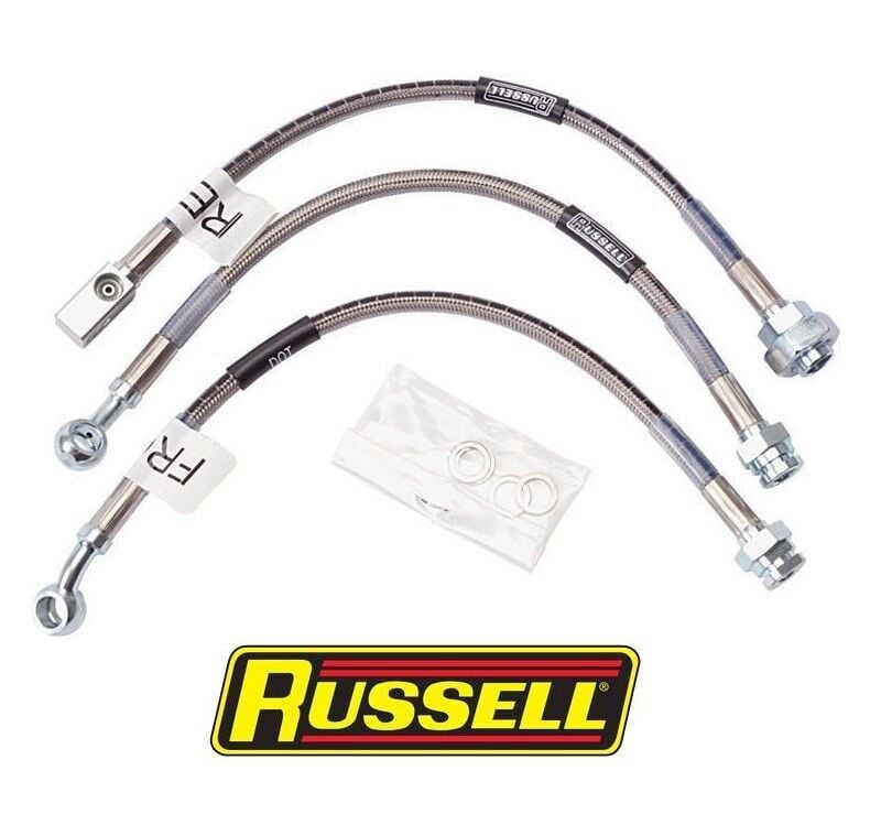 Russell 692100 1979-1988 GM Chevy G-Body Braided Brake Line kit DOT Street Legal