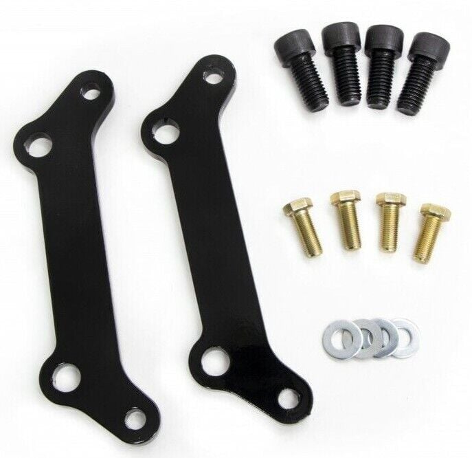 UMI 1978-88 GM G-Body C5/C6 Front Brake Conversion Brackets BLACK 3046