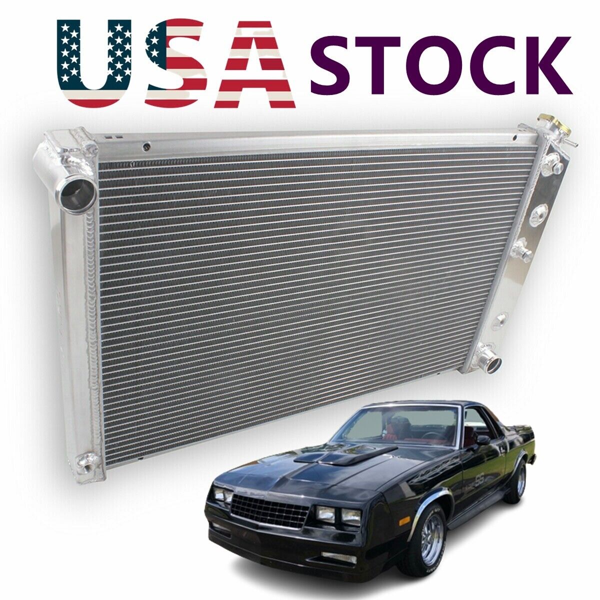 Aluminum 4 Rows Radiator For 1978-88 G-Body Monte Carlo El Camino Regal Cutlass