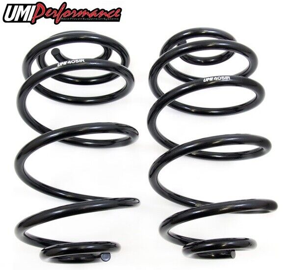 UMI Performance 4051R 1978-1988 GM G-Body Rear Lowering Springs Black | 2″ Drop