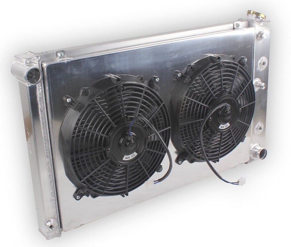 G-Body 3Row Aluminum Radiator &Shroud fans Chevy Camaro 70-81/ Monte Carlo 78-87