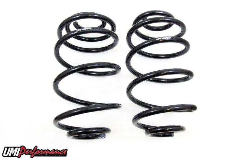 UMI 4051R for 1978-1988 GM G-Body Rear Lowering Springs Black | 2″ Drop