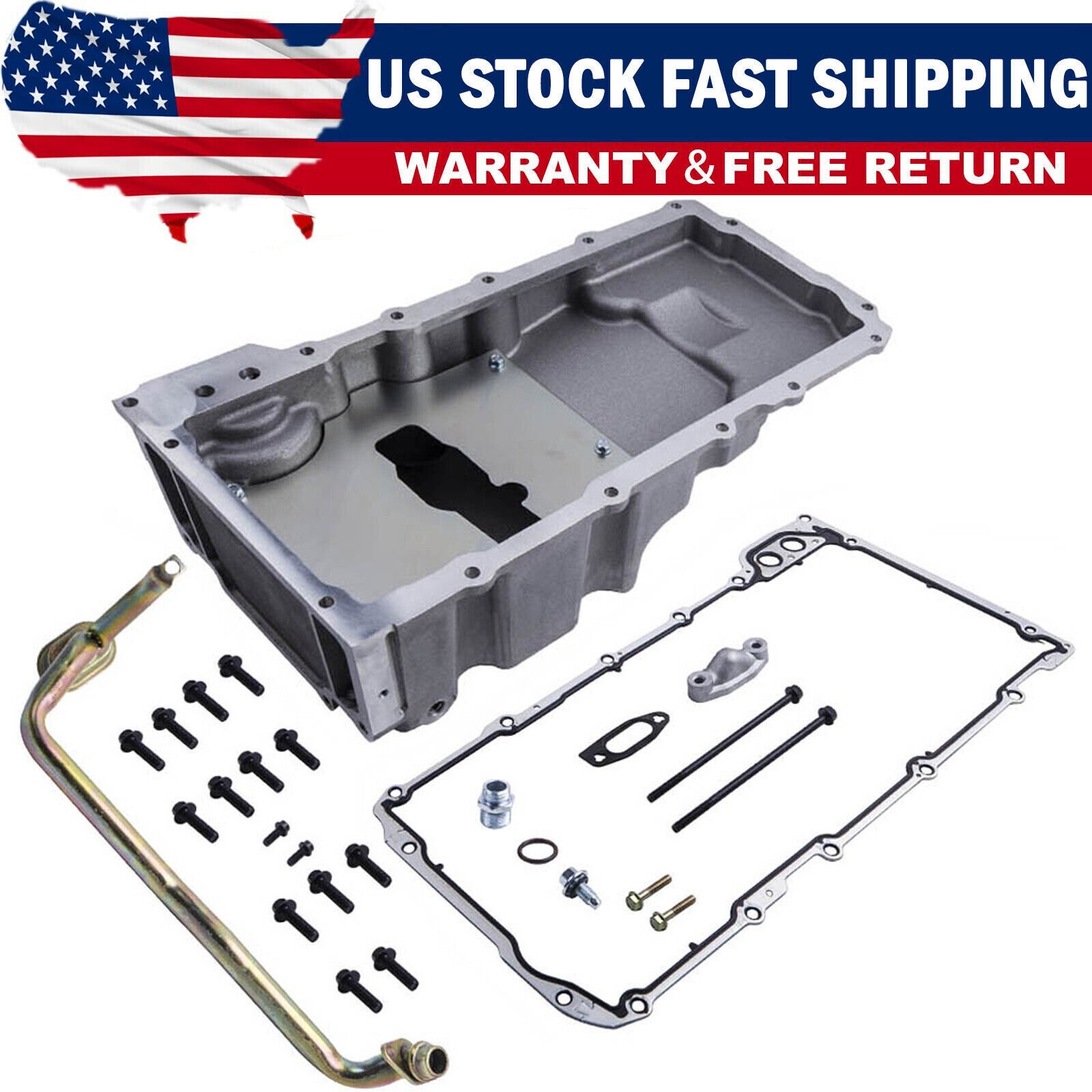 LS Engine LOW PROFILE Oil Pan Retro For LS1 LS2 LS3 LSX 6.2 6.0 5.3 ,4.8 G-Body