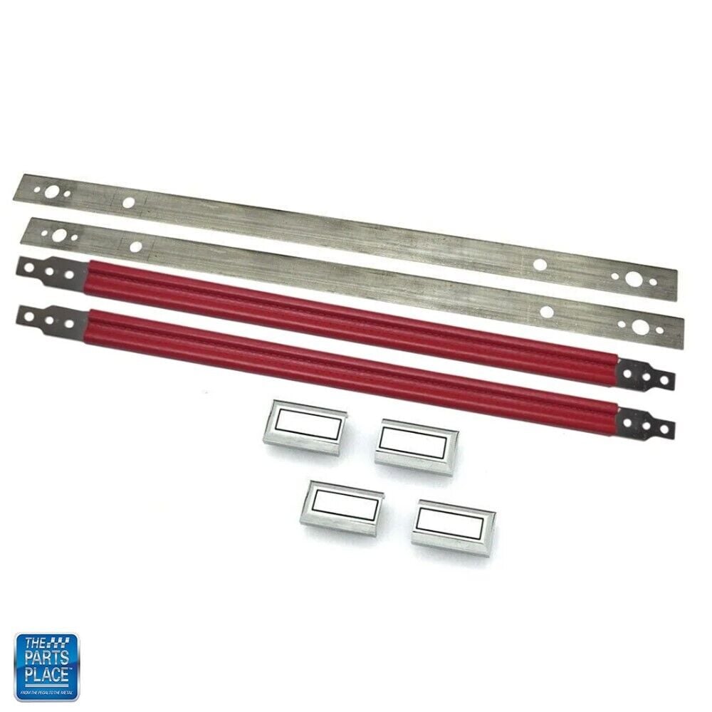 1978-1988 GM G Body Door Panel Interior Pull Straps Kit Red 21″